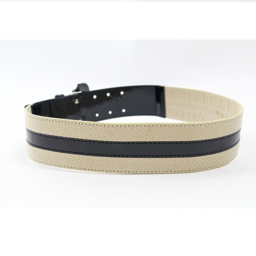 NWT WHBM Belt Cream Black Casual Dress Small